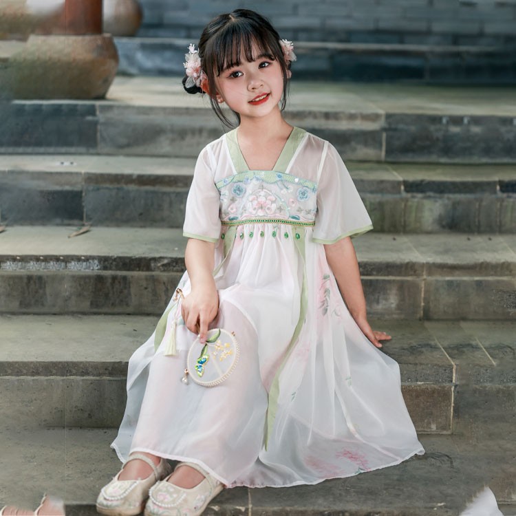 FL242151	 绣花汉服连衣裙